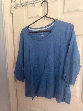 Essentials Slate Blue Crewneck Lightweight Tee